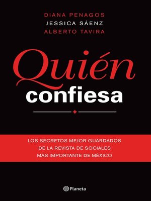 cover image of Quién confiesa